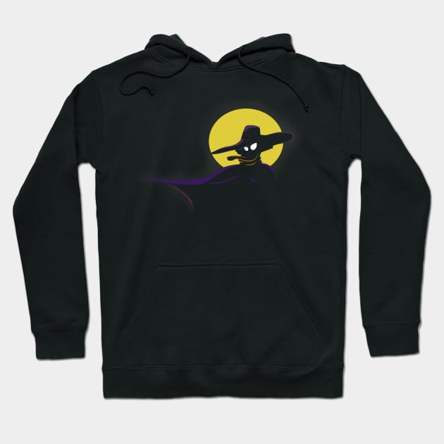 Darkwing Moon Outline Hoodie by ChePanArt